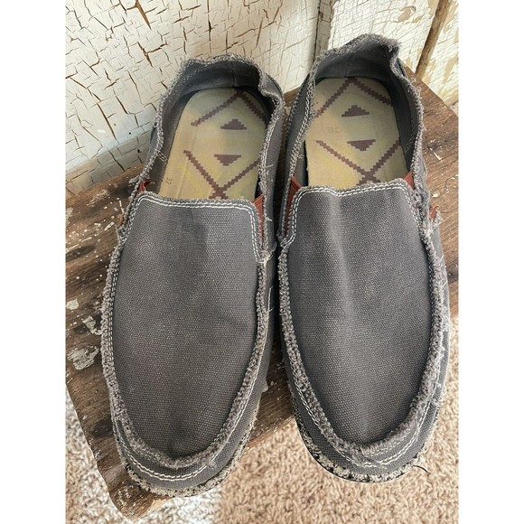 CASMAG Men's Casual Cloth Shoes Canvas Slip on Loafers Leisure Vintage Flat... - Picture 8 of 10